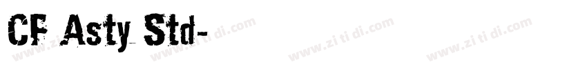 CF Asty Std字体转换